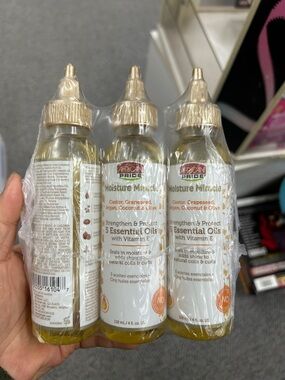 wet n wild Moisture Miracle Body & Hair Oil Trio - Gold Caps, Clear Bottles